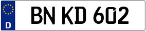 Trailer License Plate